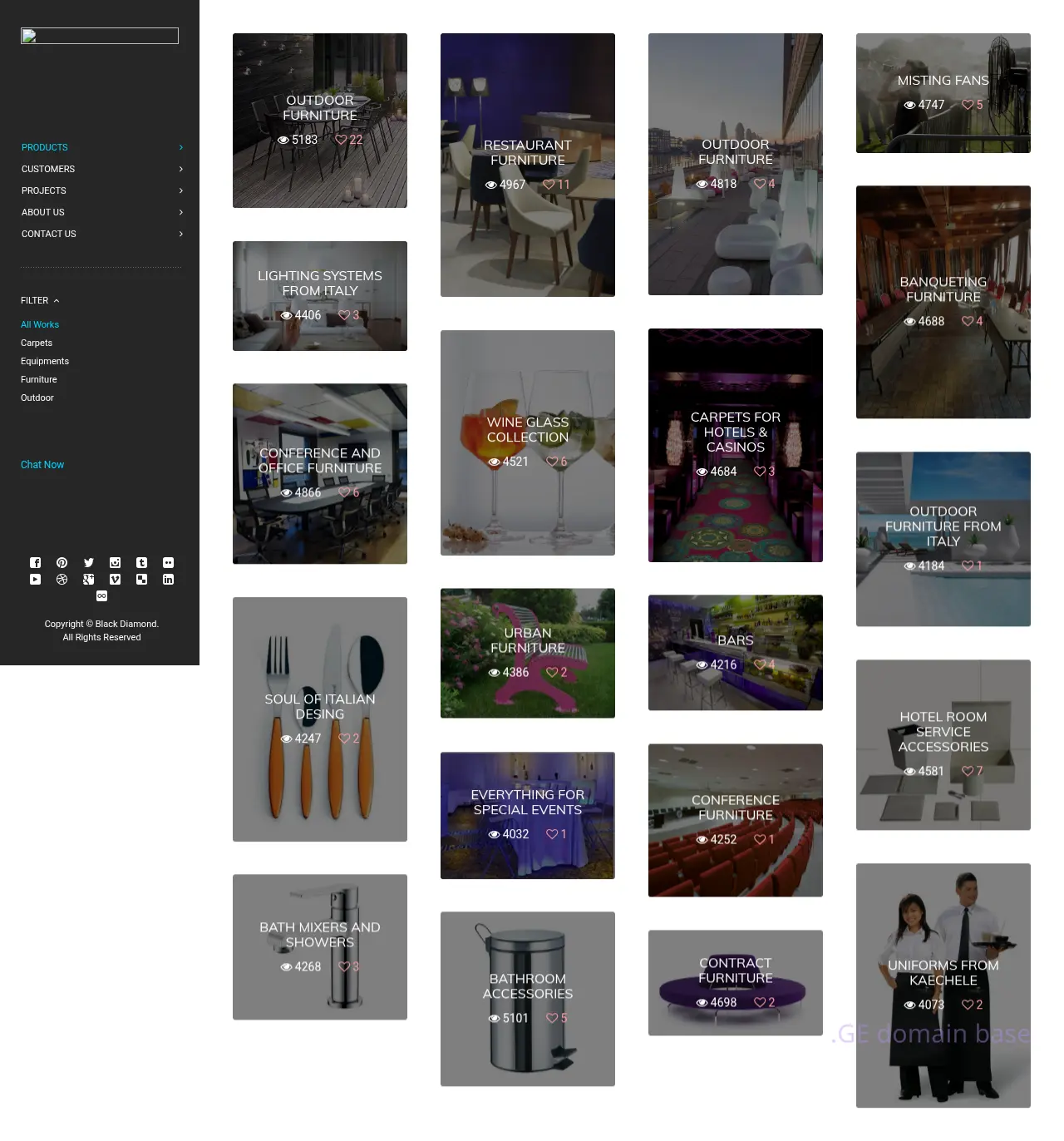 Screenshot of the site finesse.ge