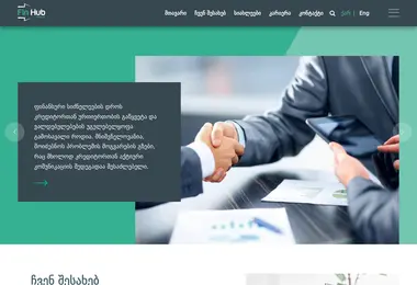 Screenshot of finhub.ge