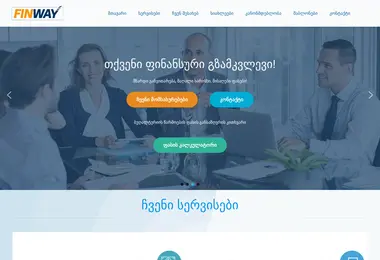 Screenshot of finway.ge