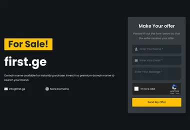 Screenshot of first.ge