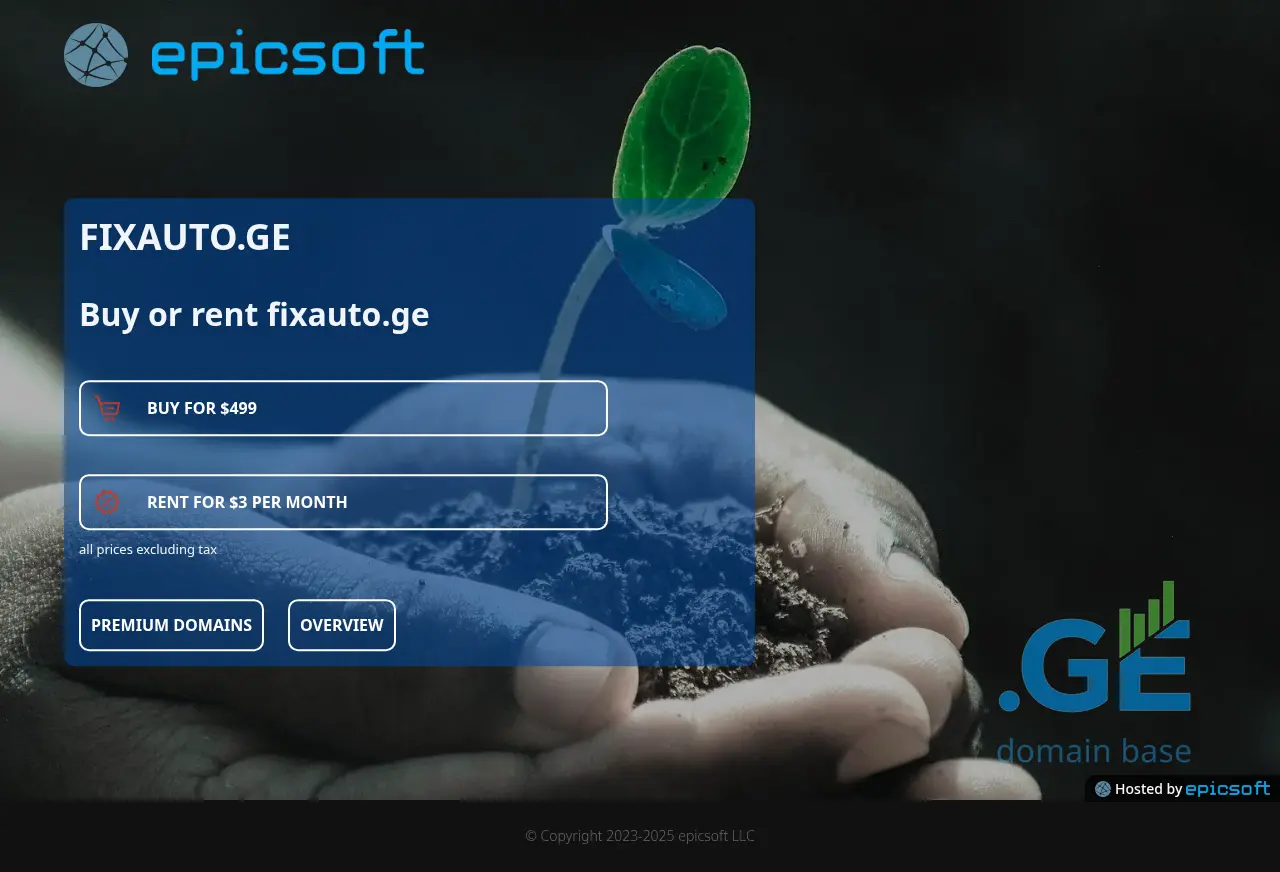 Screenshot of the site fixauto.ge