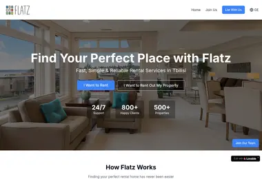 flatz.ge-ის ეკრანის სურათი