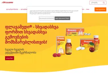 Screenshot of flavamed.ge