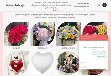 Screenshot of flowerlab.ge