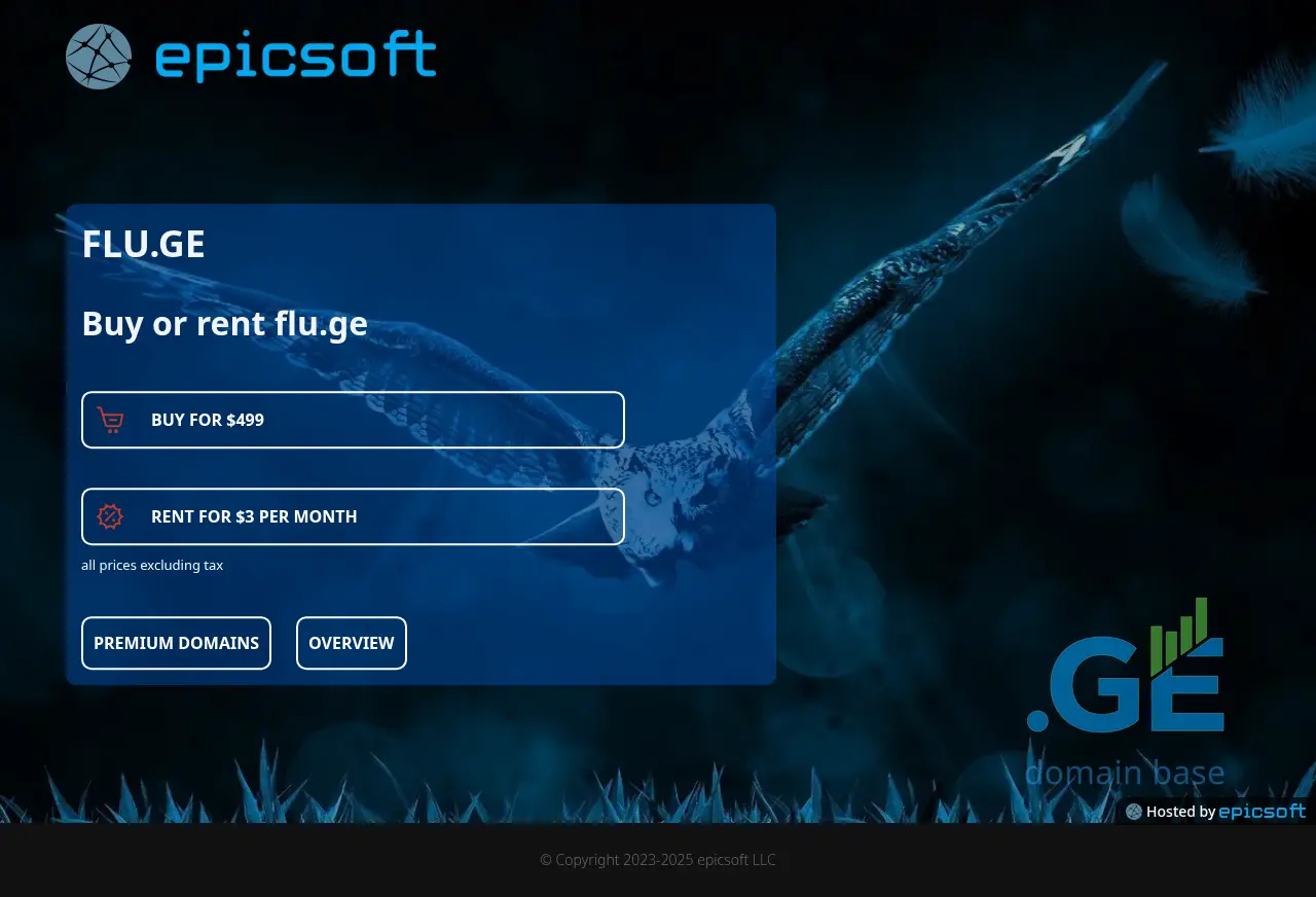 Screenshot of the site flu.ge