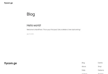 Screenshot of flycom.ge