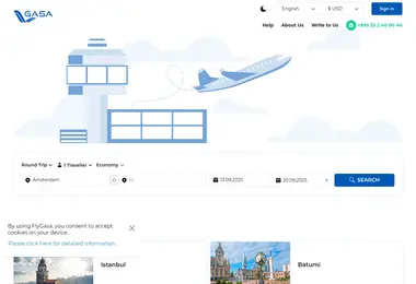 Screenshot of flygasa.ge