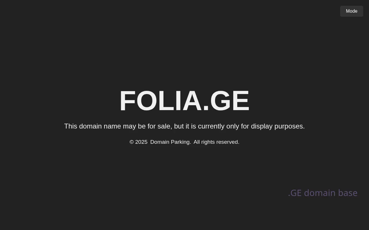 Screenshot of the site folia.ge