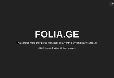 Screenshot of folia.ge