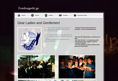 Screenshot of fondnugeshi.ge