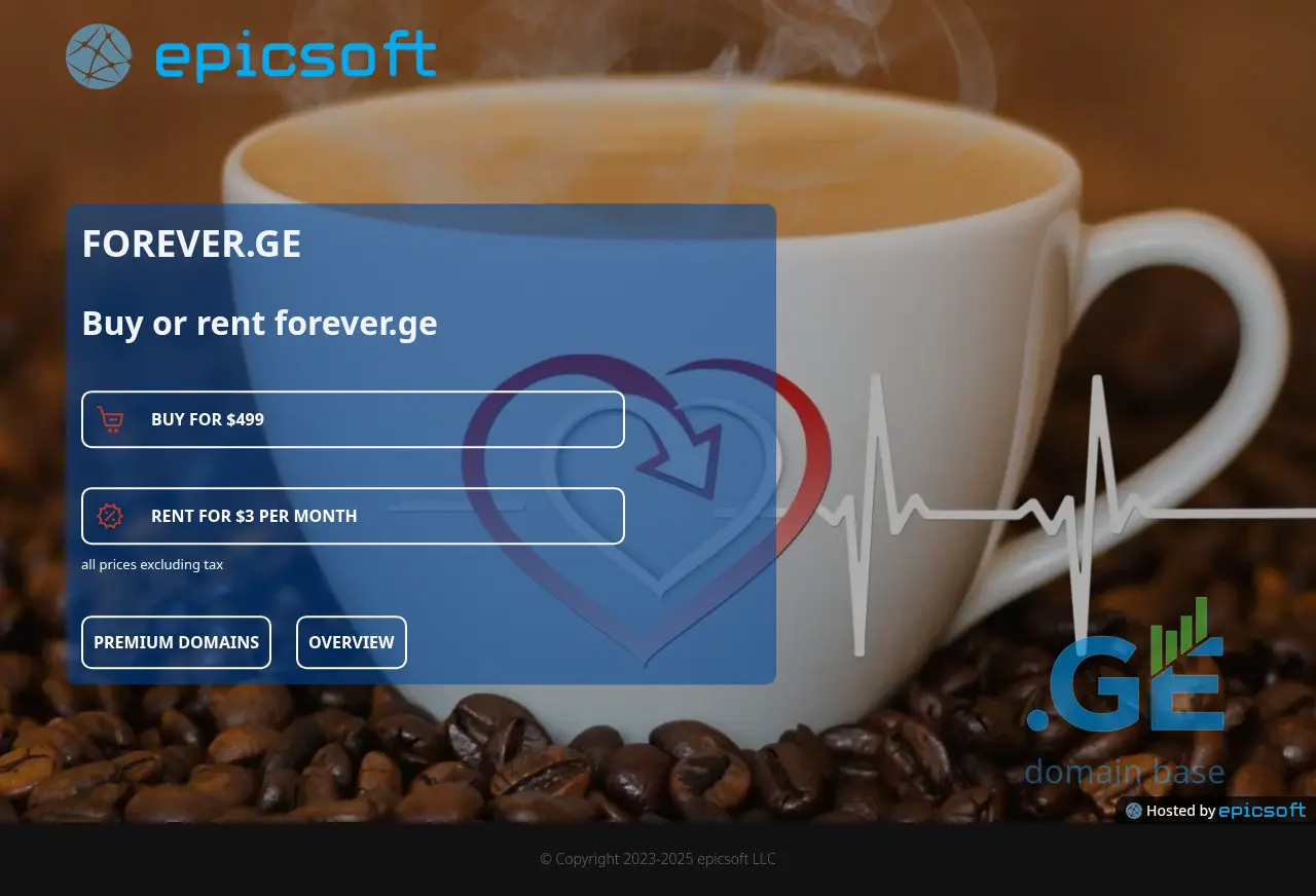 Screenshot of the site forever.ge