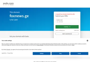 Screenshot of foxnews.ge