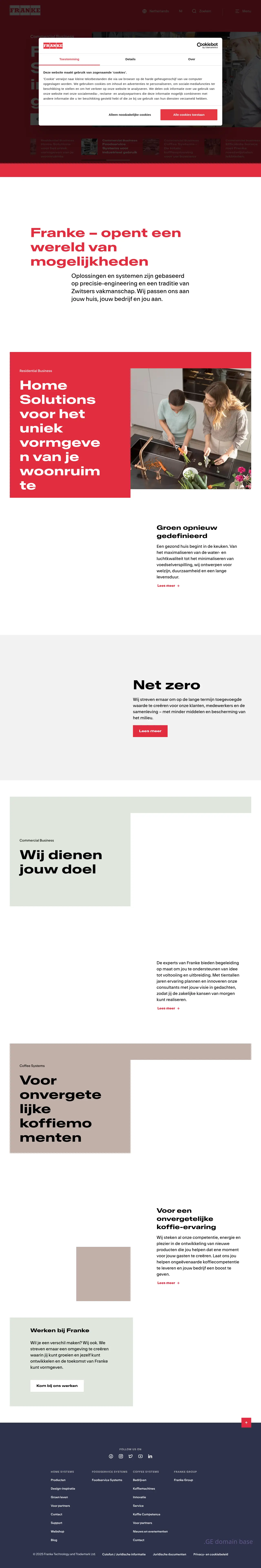 Screenshot of the site franke.ge
