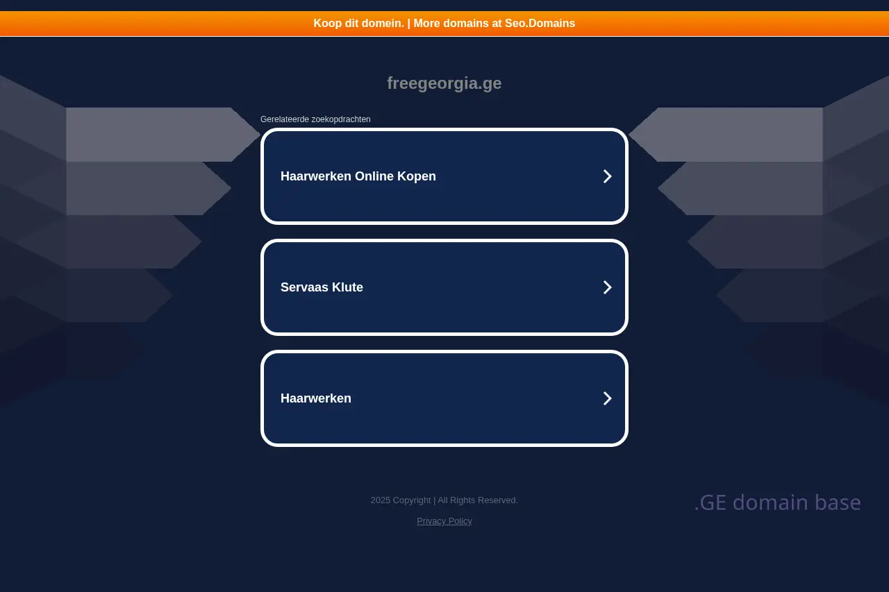 Screenshot of the site freegeorgia.ge