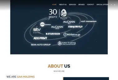 Screenshot of gaaholding.com.ge