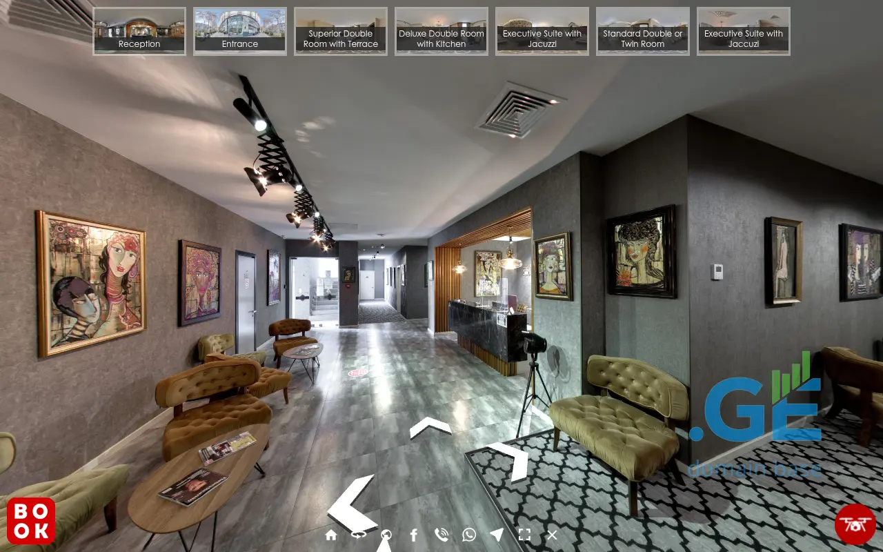 Screenshot of the site galleryarthotel.ge