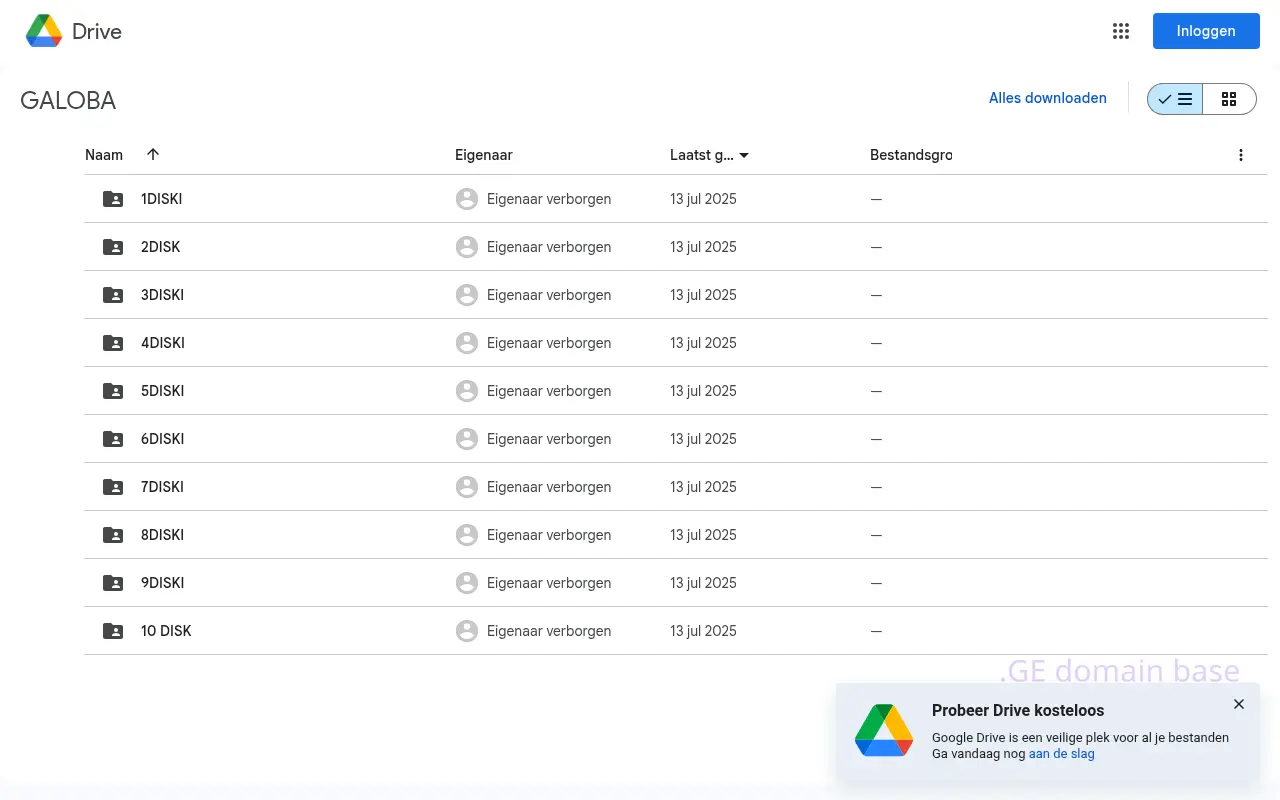 Screenshot of the site galoba.ge