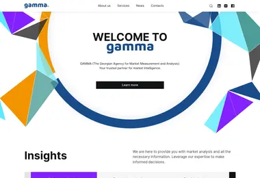 Screenshot of gammaresearch.ge