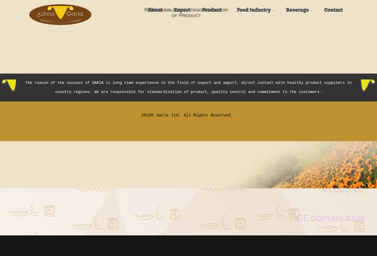 Screenshot of the site garia.ge