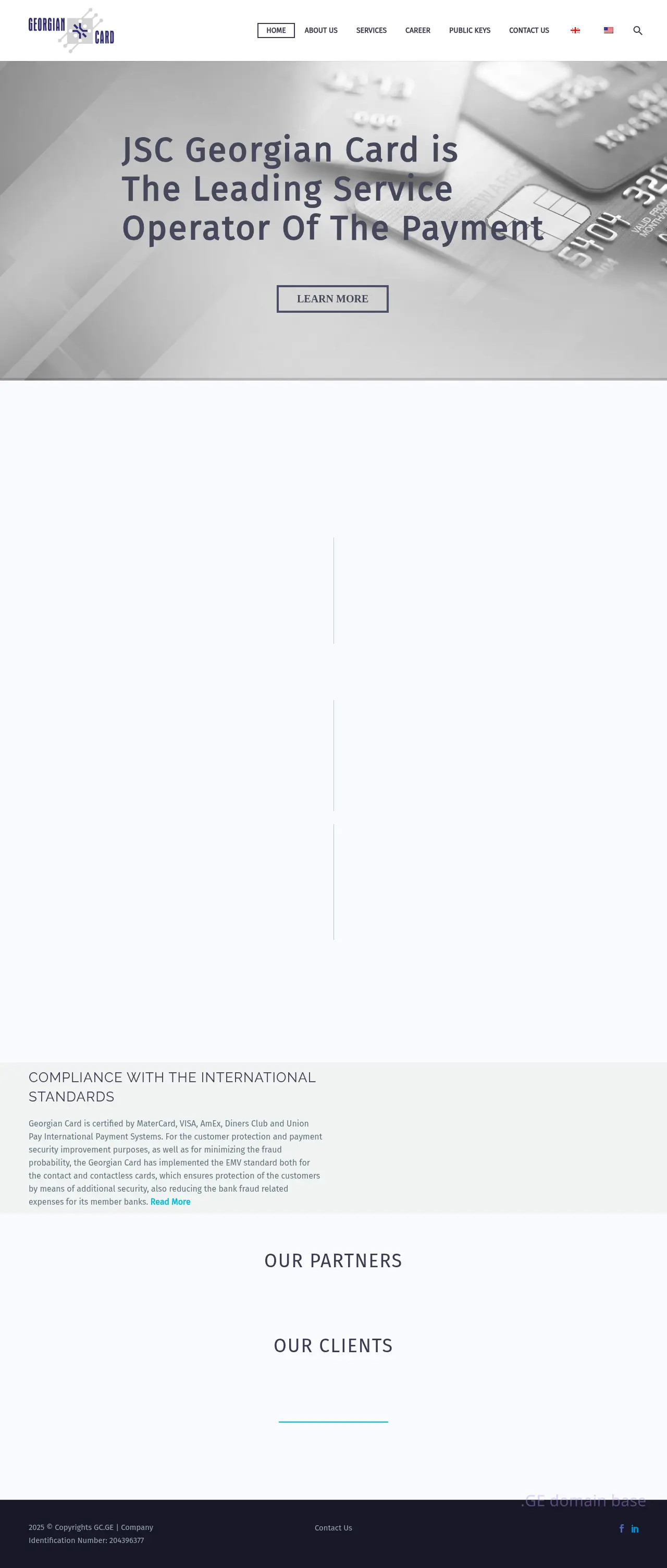 Screenshot of the site gc.ge