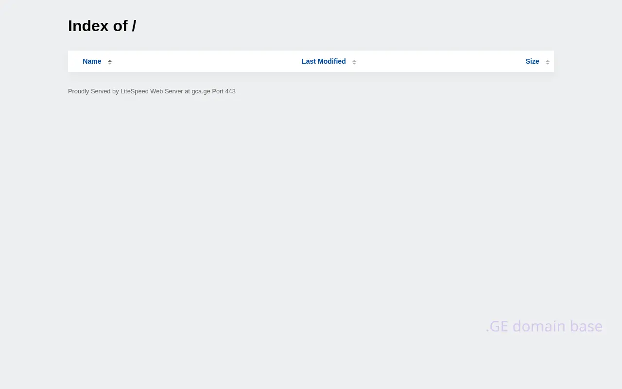 Screenshot of the site gca.ge