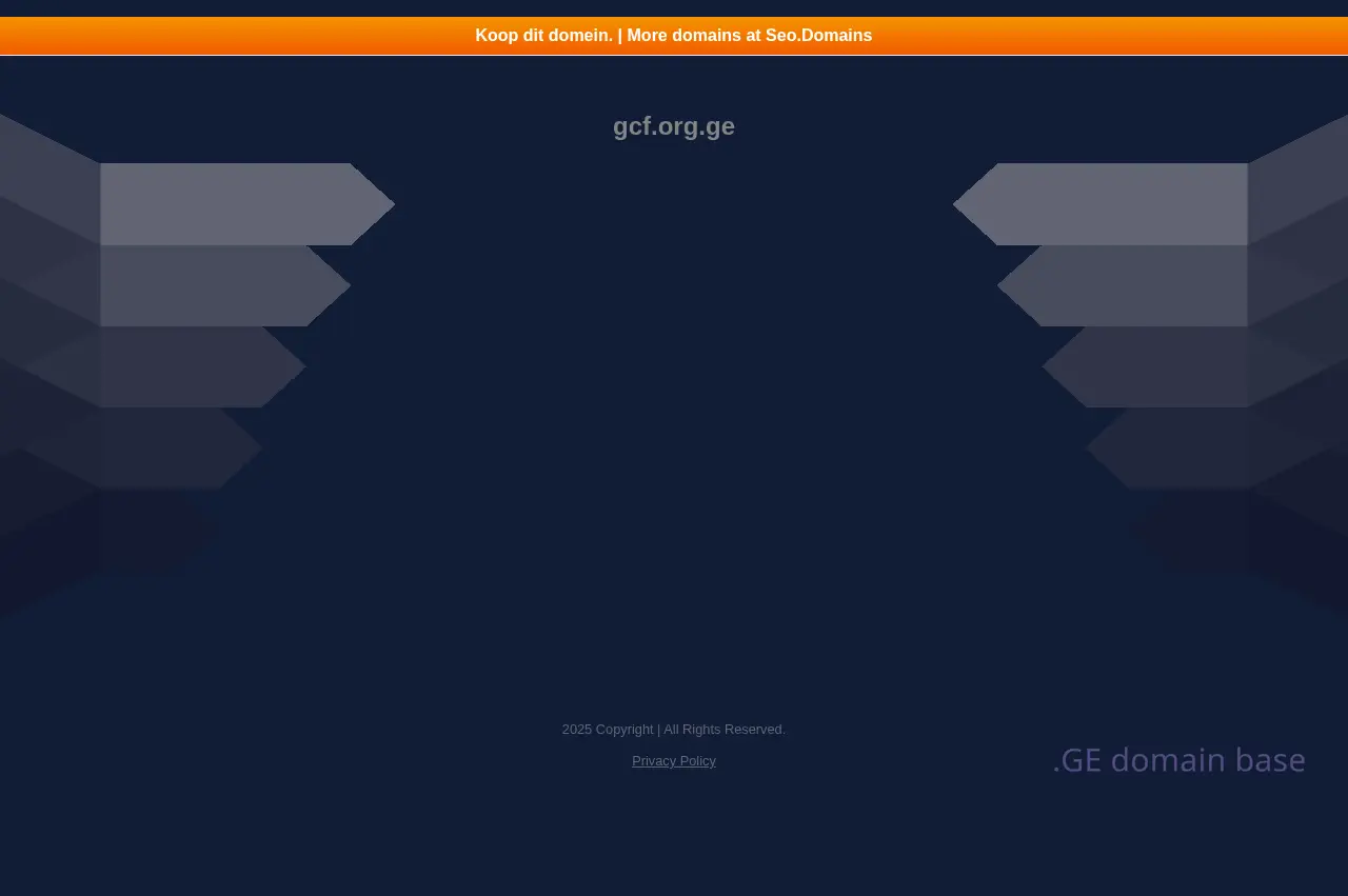 Screenshot of the site gcf.org.ge