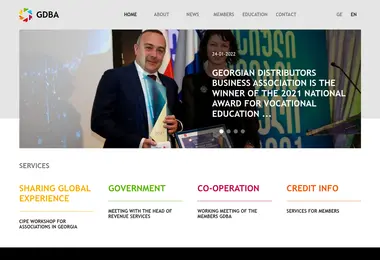 Screenshot of gdba.ge