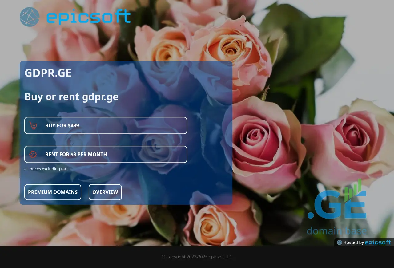 Screenshot of the site gdpr.ge