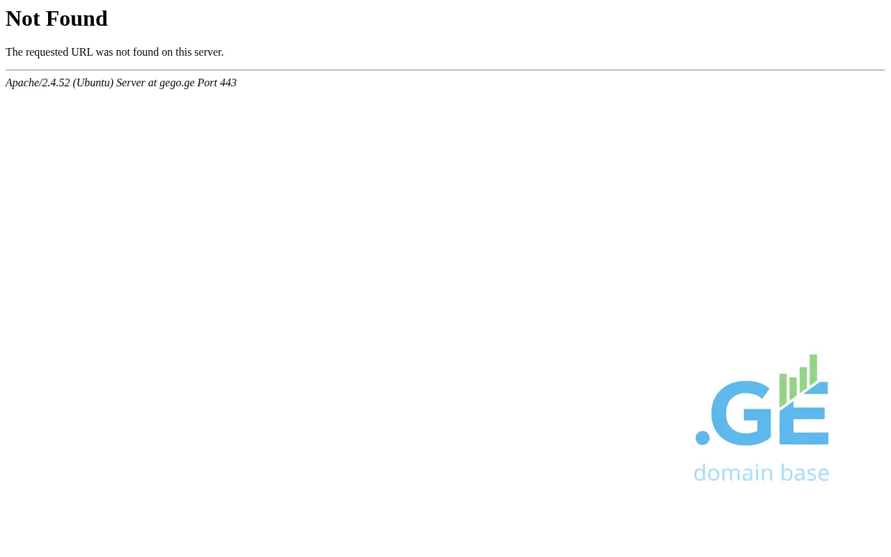 Screenshot of the site gego.ge