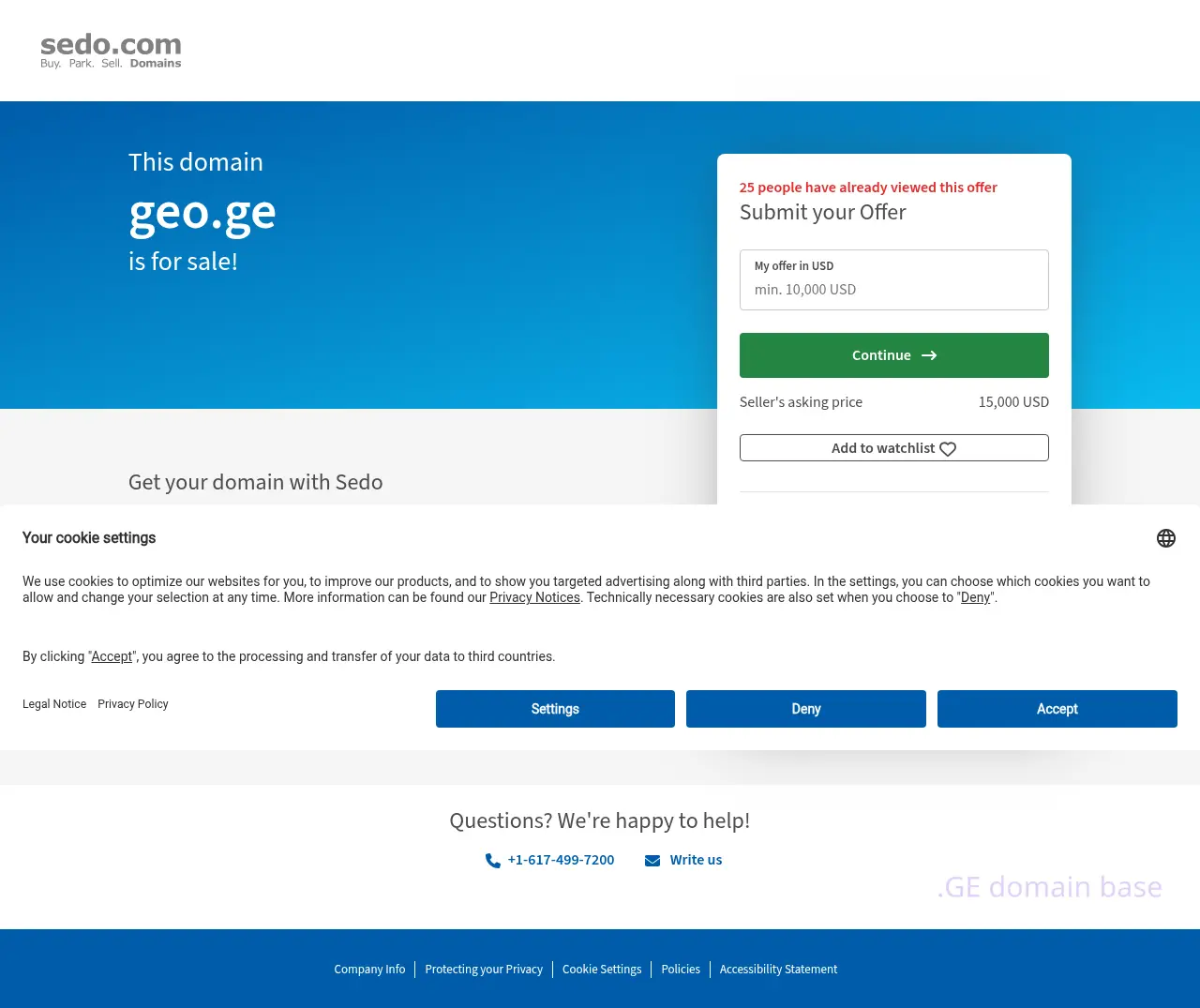 Screenshot of the site geo.ge
