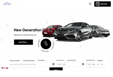 Screenshot of geocarrental.ge