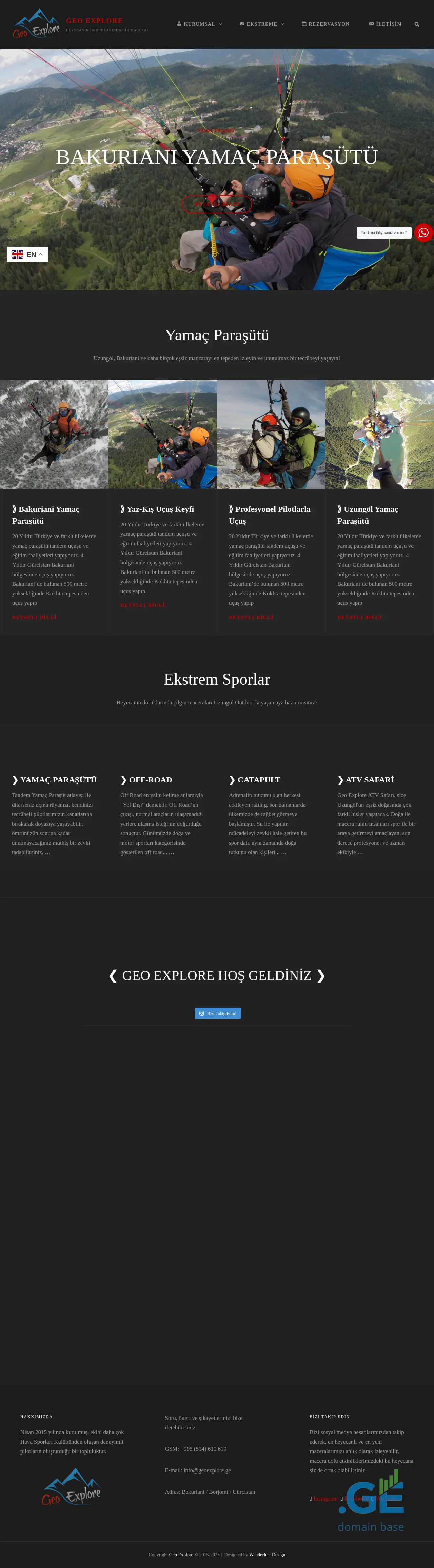 Screenshot of the site geoexplore.ge