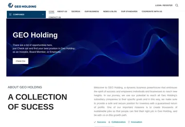 Screenshot of geoholding.ge