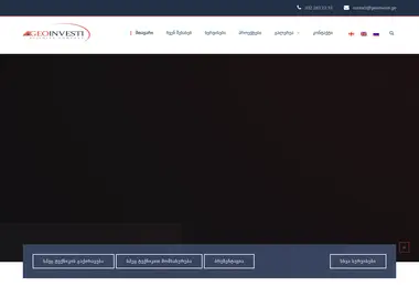 Screenshot of geoinvesti.ge