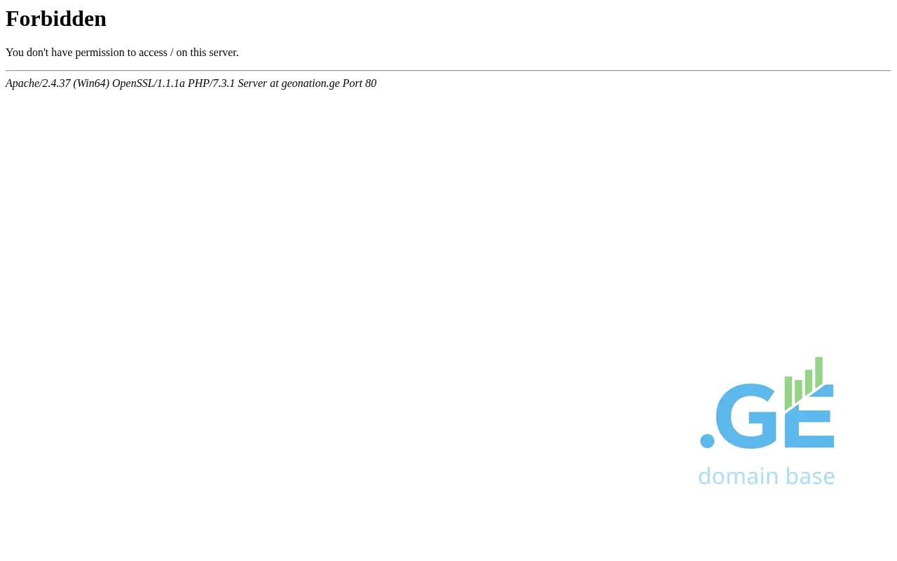 Screenshot of the site geonation.ge