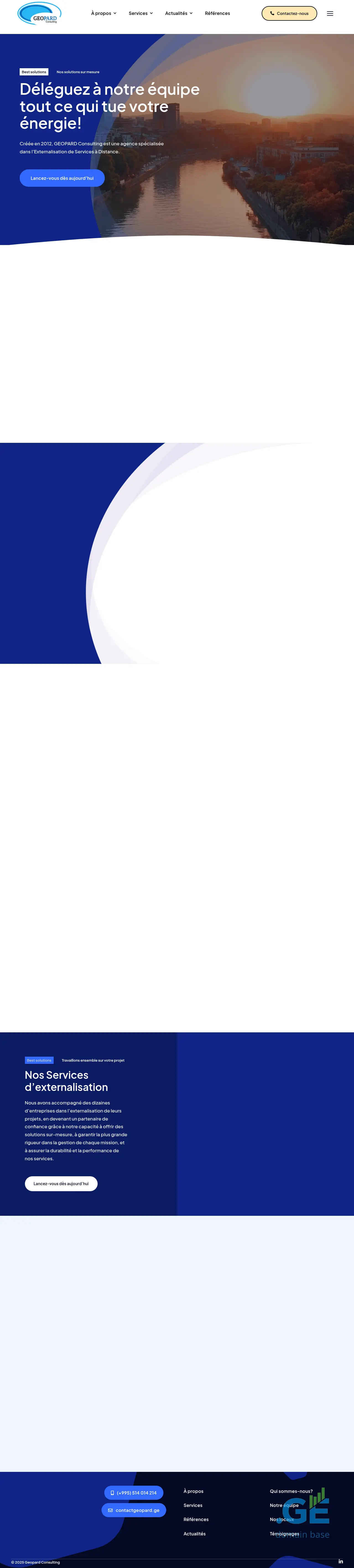 Screenshot of the site geopard.ge