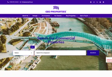 Скриншот geoproperties.ge