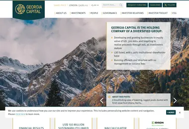 Screenshot of georgiacapital.ge