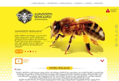 Screenshot of georgianbee.ge