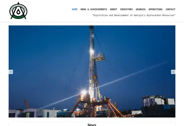 Screenshot of georgiaoilandgas.ge