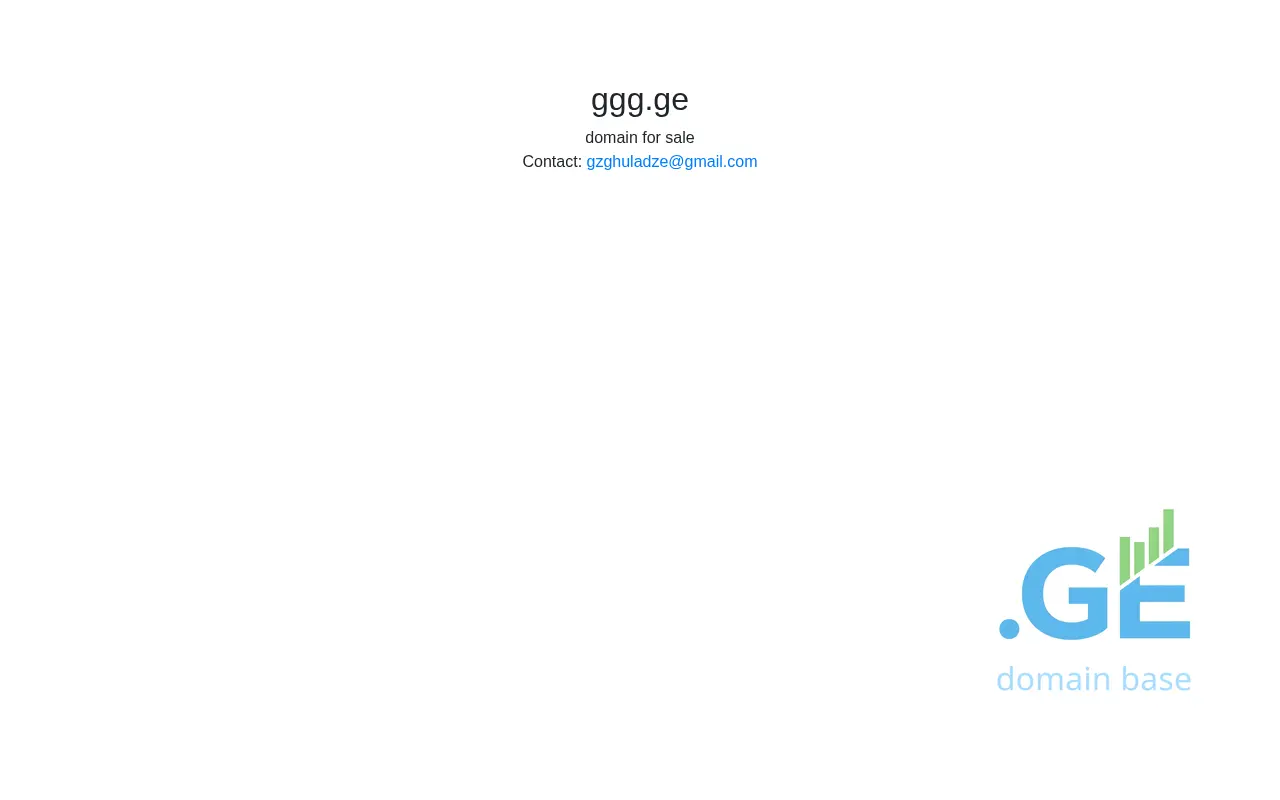 Screenshot of the site ggg.ge
