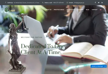 Screenshot of gglegal.ge