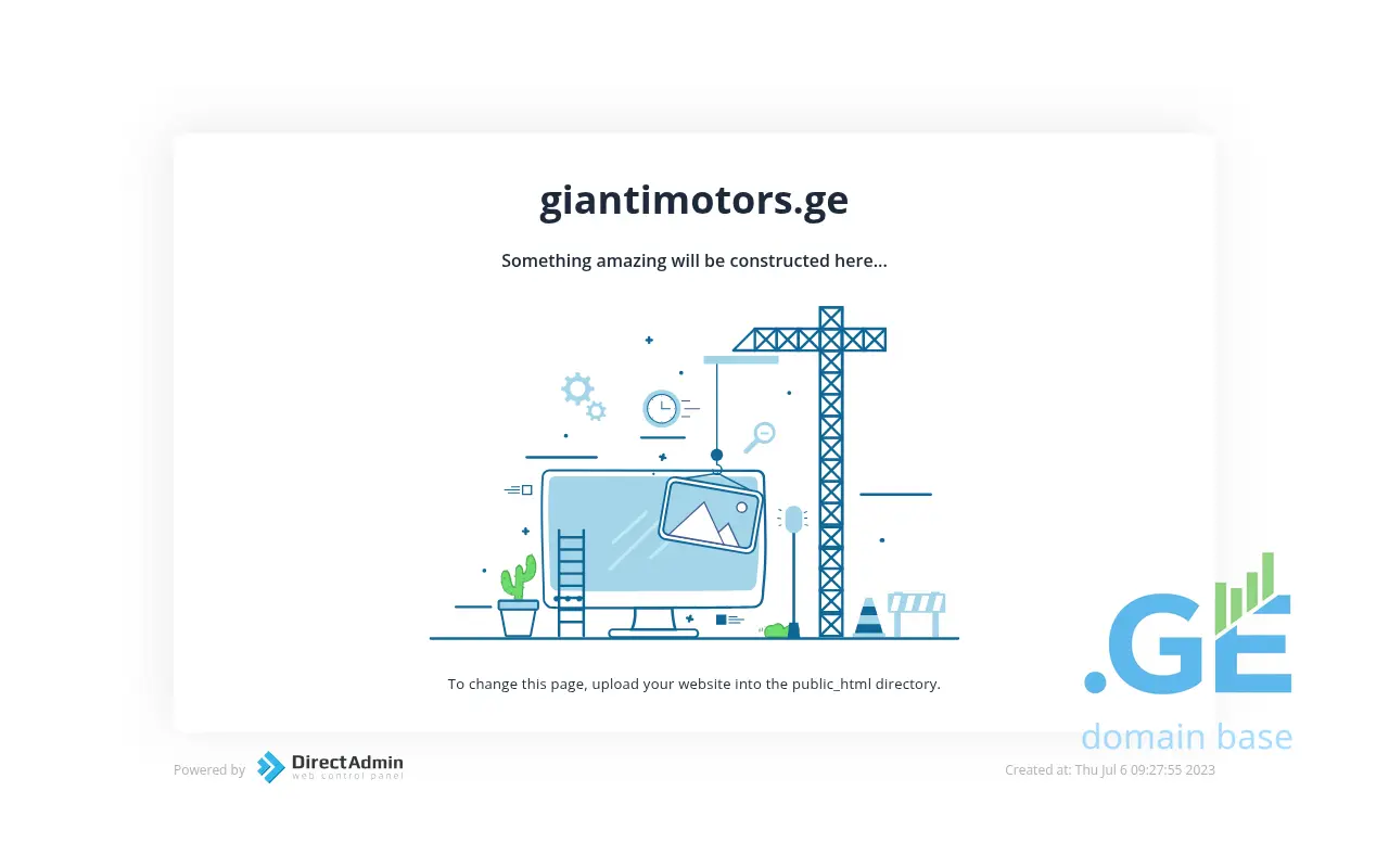 Screenshot of the site giantimotors.ge