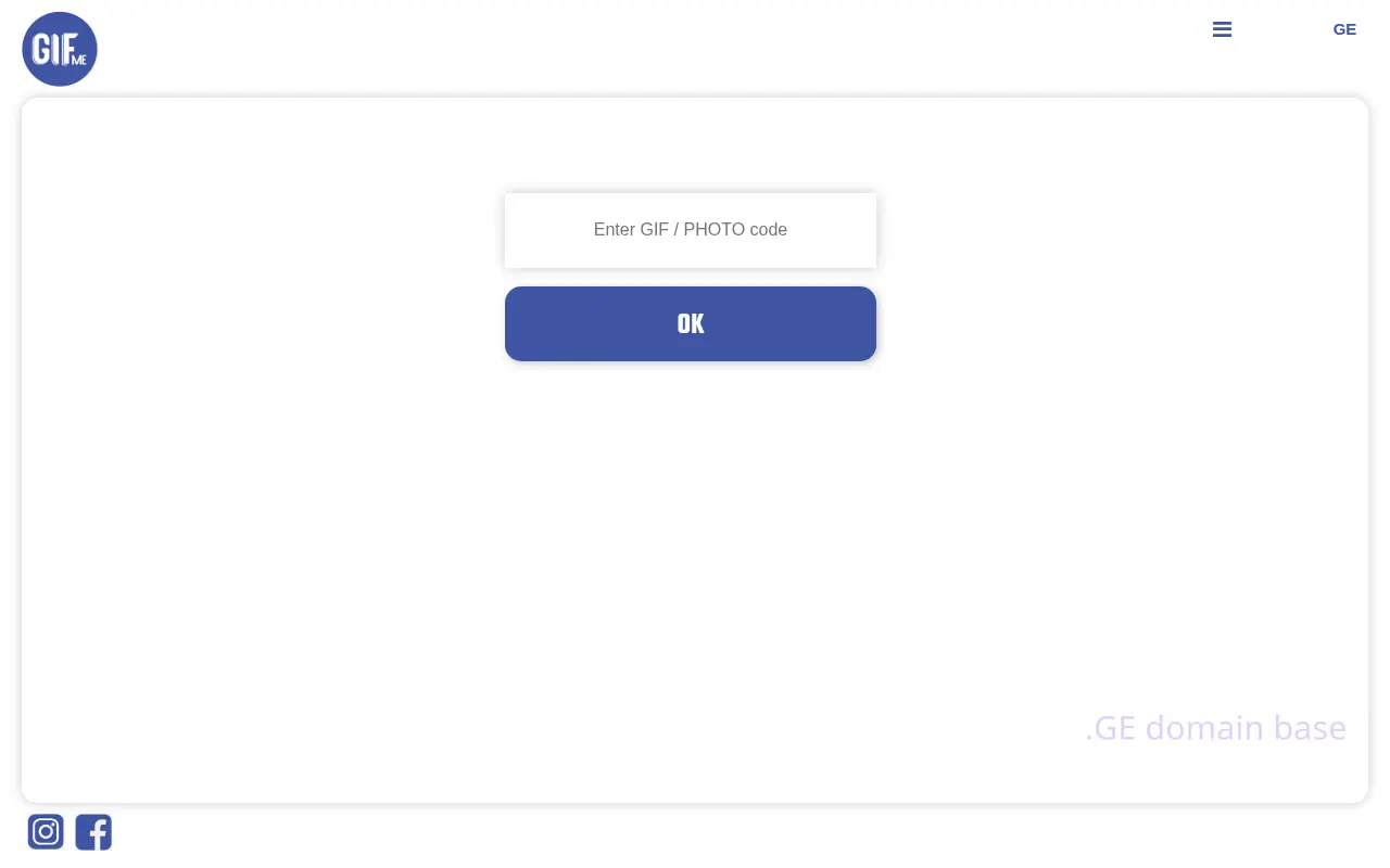 Screenshot of the site gifme.ge