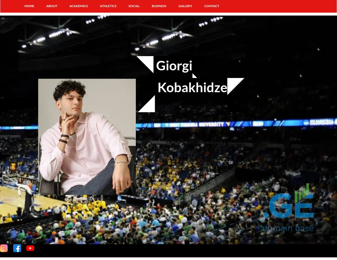 Screenshot of the site giorgikobakhidze.ge