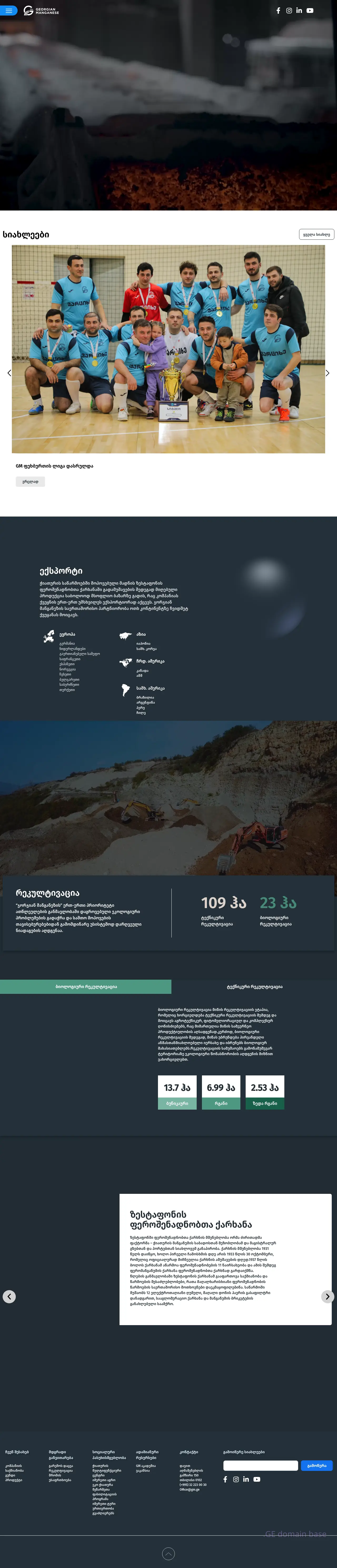 Screenshot of the site gm.ge
