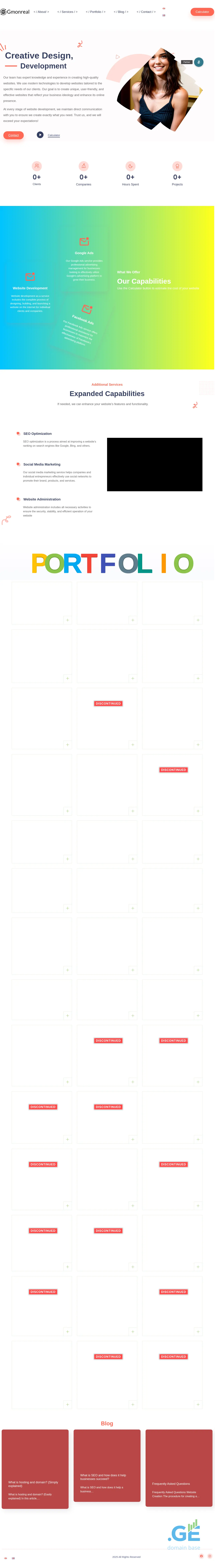 Screenshot of the site gmonreal.ge
