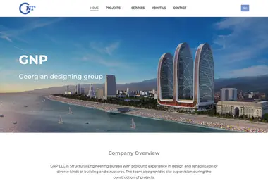 Screenshot of gnp.com.ge