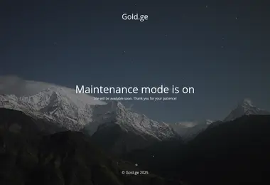 Screenshot of gold.ge