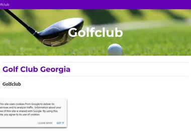 Скриншот golfclub.ge